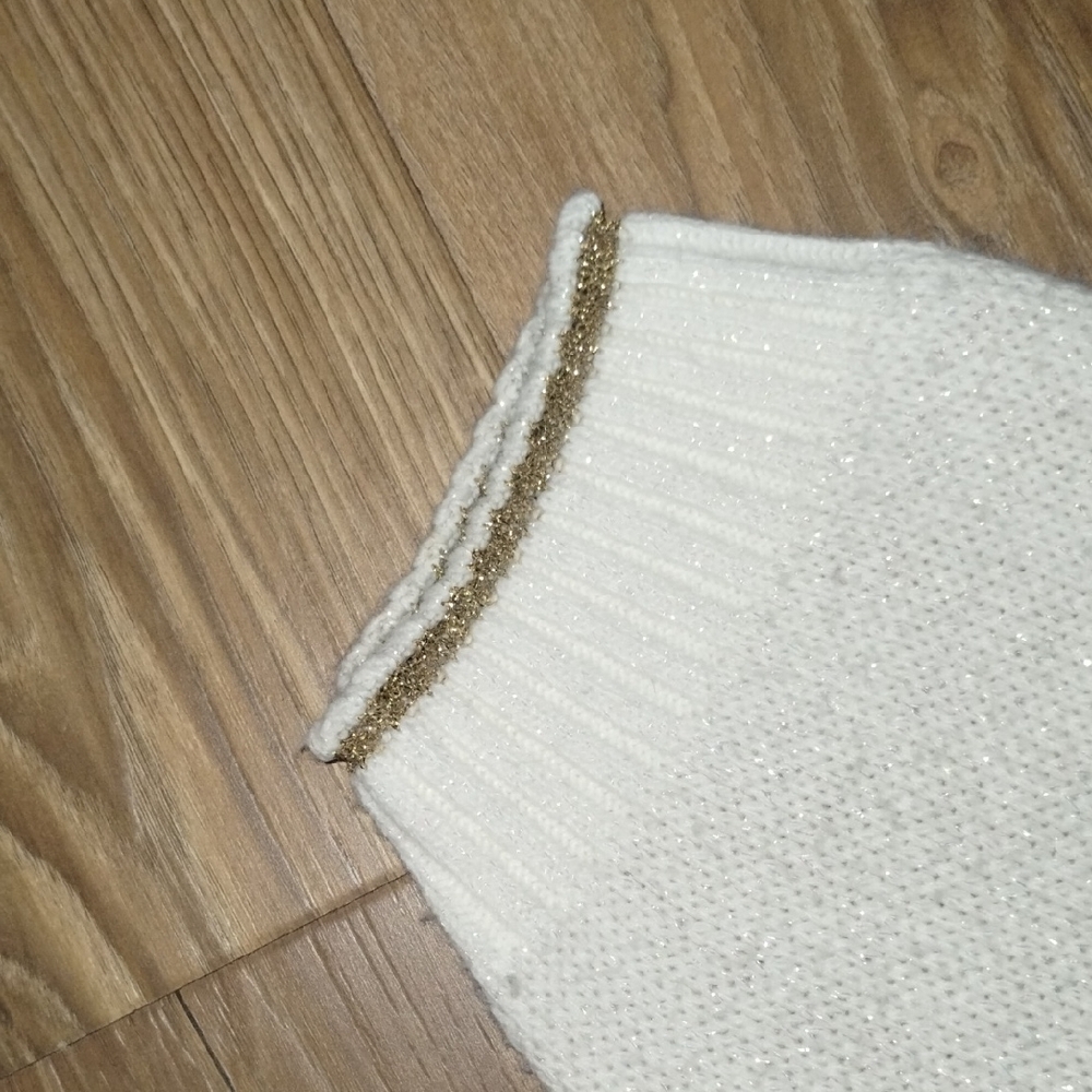 Elle Cream and Gold Patterned Sweater - Picture 5 of 5
